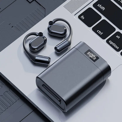 Bluetooth Earbuds with Smartphone Charging Support 45 Hours Playtime Hifi Bass ENC Noise Cancelling Bluetooth 6.0 Sport Design,Father'Sdaygifts
