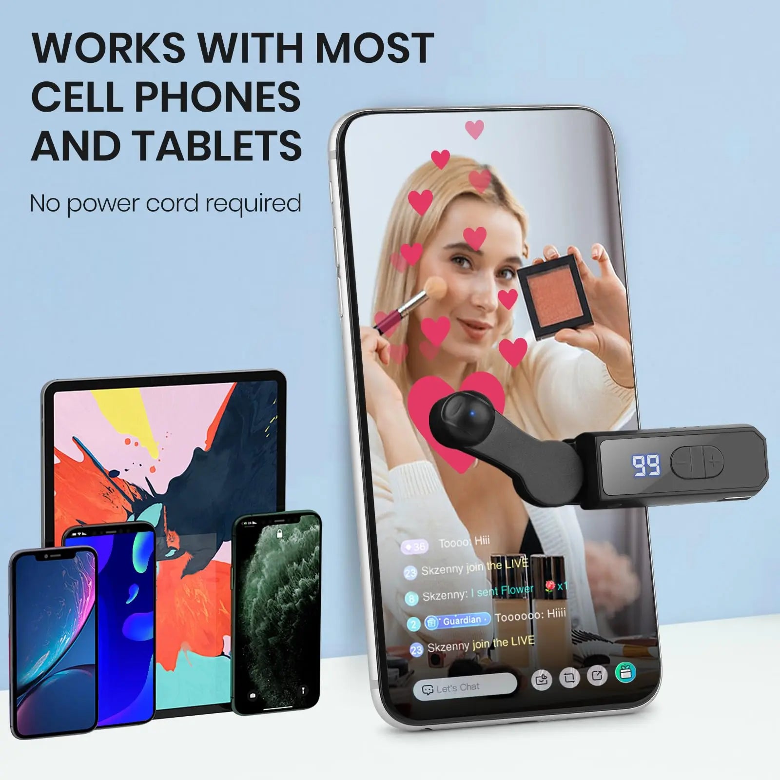 2026 Rechargeable Version Automatic Clicker - Auto Clicker Speed Tool – Fast Screen Tap Simulator for Smartphones and Controllers | Smart Trigger for Shopping, Rewards, Live Broadcast Likes and Tasks Portable Selfie #Summervibes